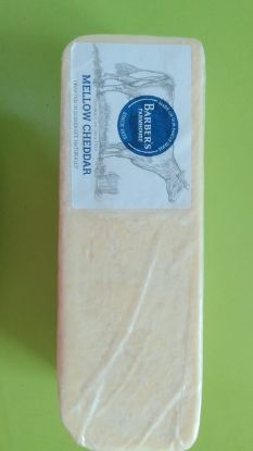 Picture of Mellow cheddar cheese white.