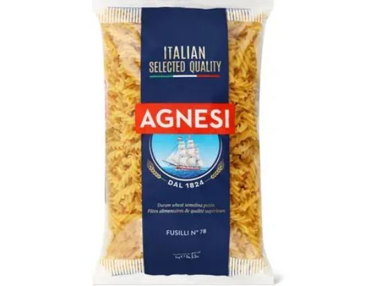 Picture of Agnesi pasta fuisilli.